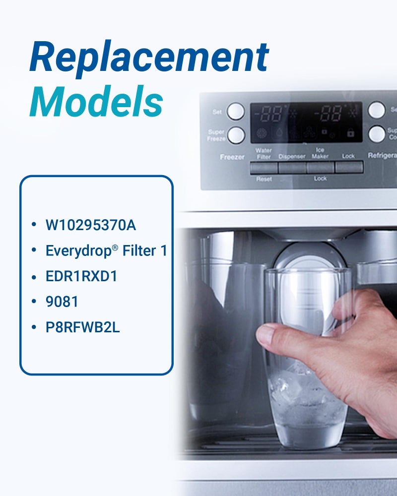 Maxblue MB-F38 Replacement for W10295370A, EverydropÂ® Filter 1, EDR1RXD1, EDR1RXD1B, P8RFWB2L, P4RFWB, KenmoreÂ® 46-9081, 46-9930, Refrigerator Water Filter, 1 Filter - Image 4
